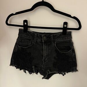 American Eagle Black Denim Women's Shorts